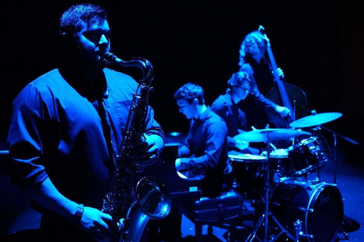 Man playing saxophone