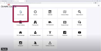Screenshot of ctcLink Login Tile.