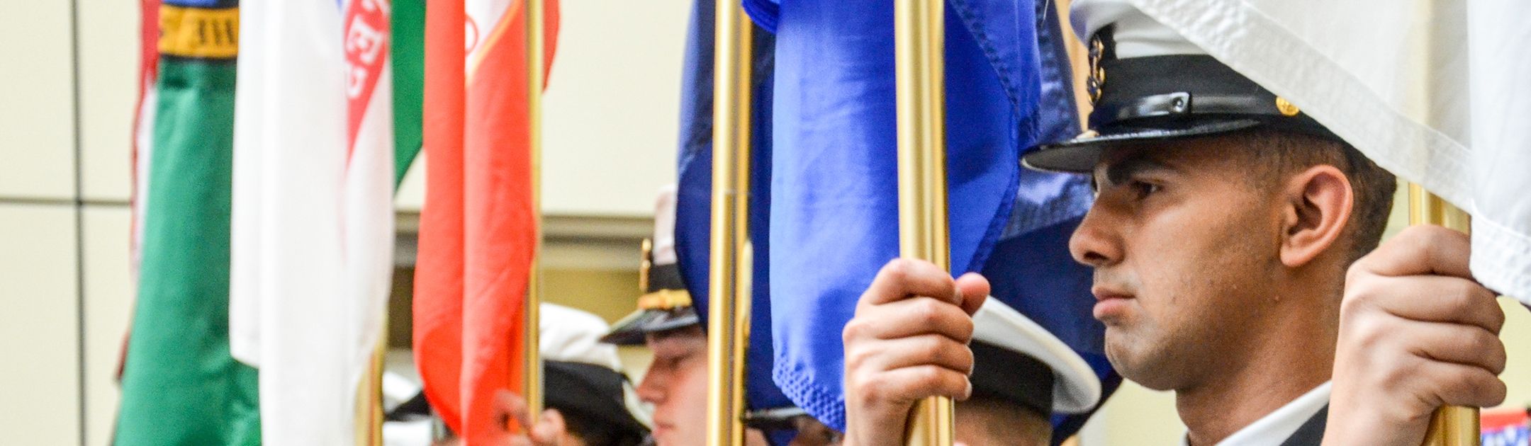 Color guard on display at military appreciation event