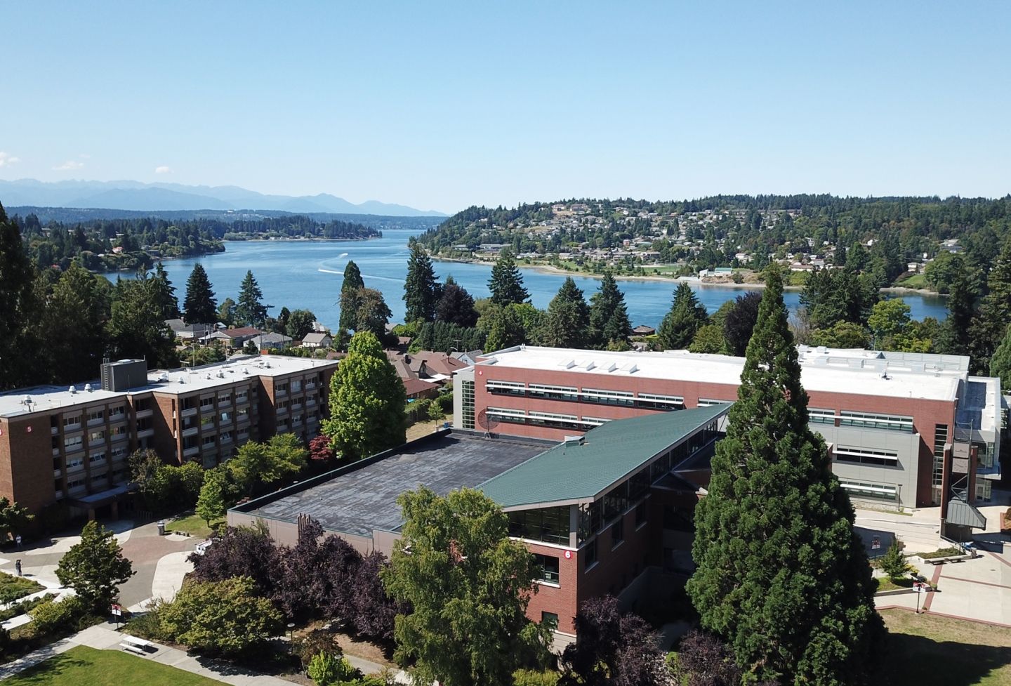 Aerial photo of Bremerton Campus.