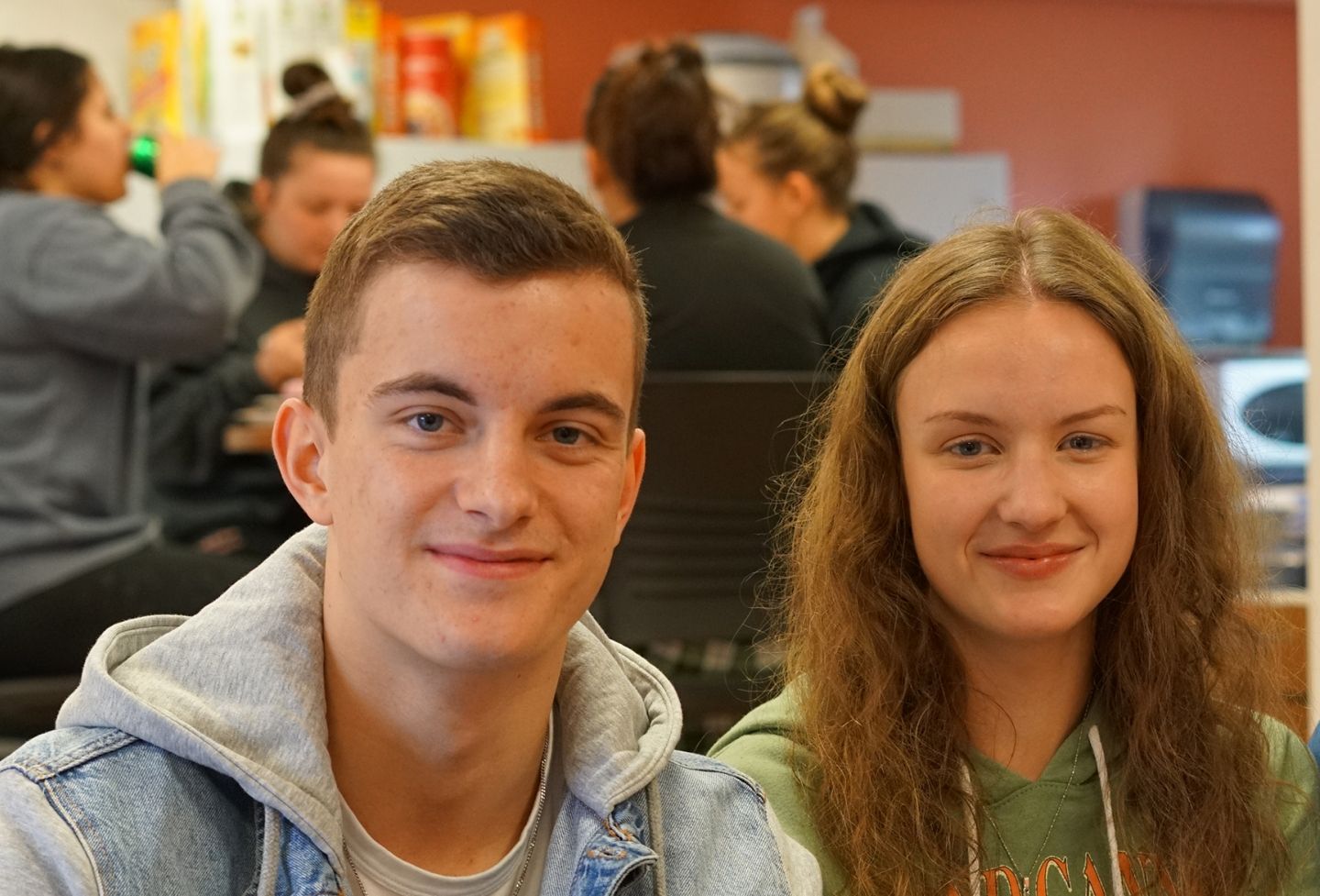 Male and female international students.