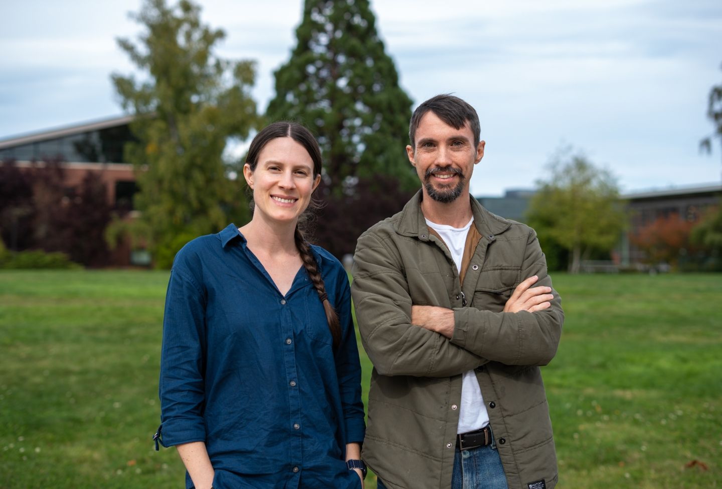 Lindsey Handley (left), Stephen Foster (right)