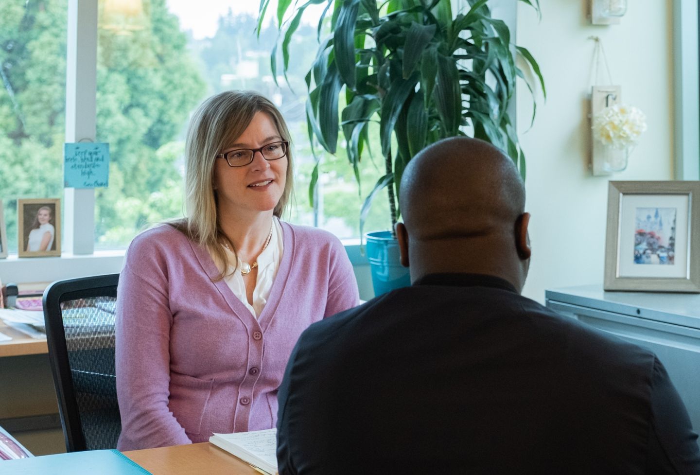 Student with advisor